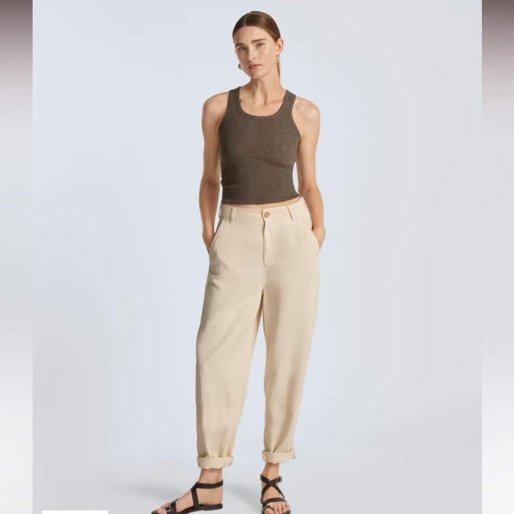 NWT! Everlane The TENCEL™ Relaxed Chino in Parchment